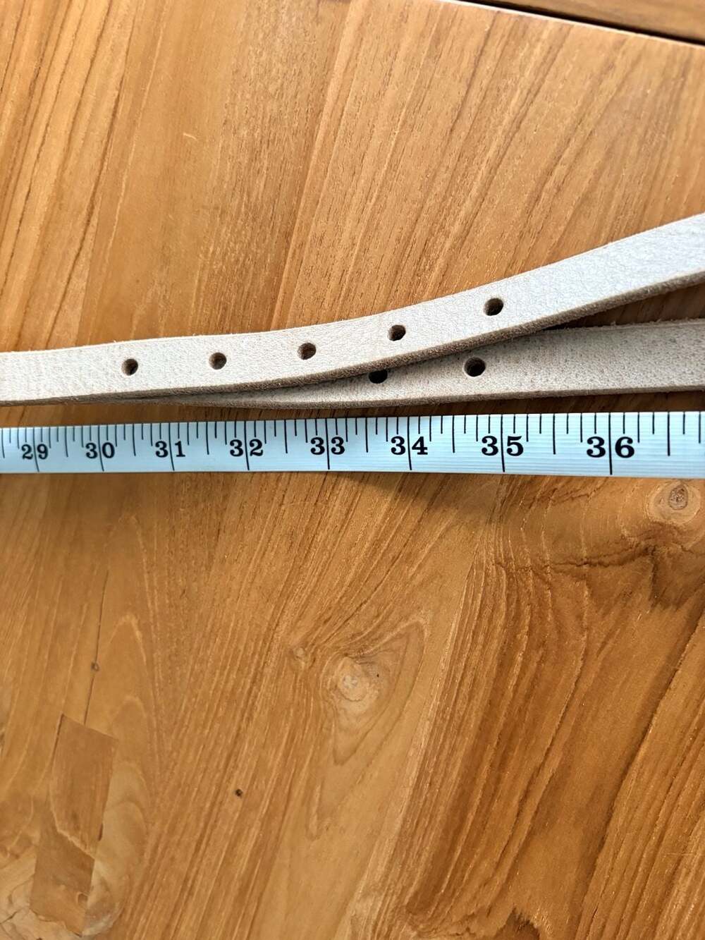 BRAVE Leather Canada Double Buckle Braided Leather Belt Size 32 - Picture 5 of 7